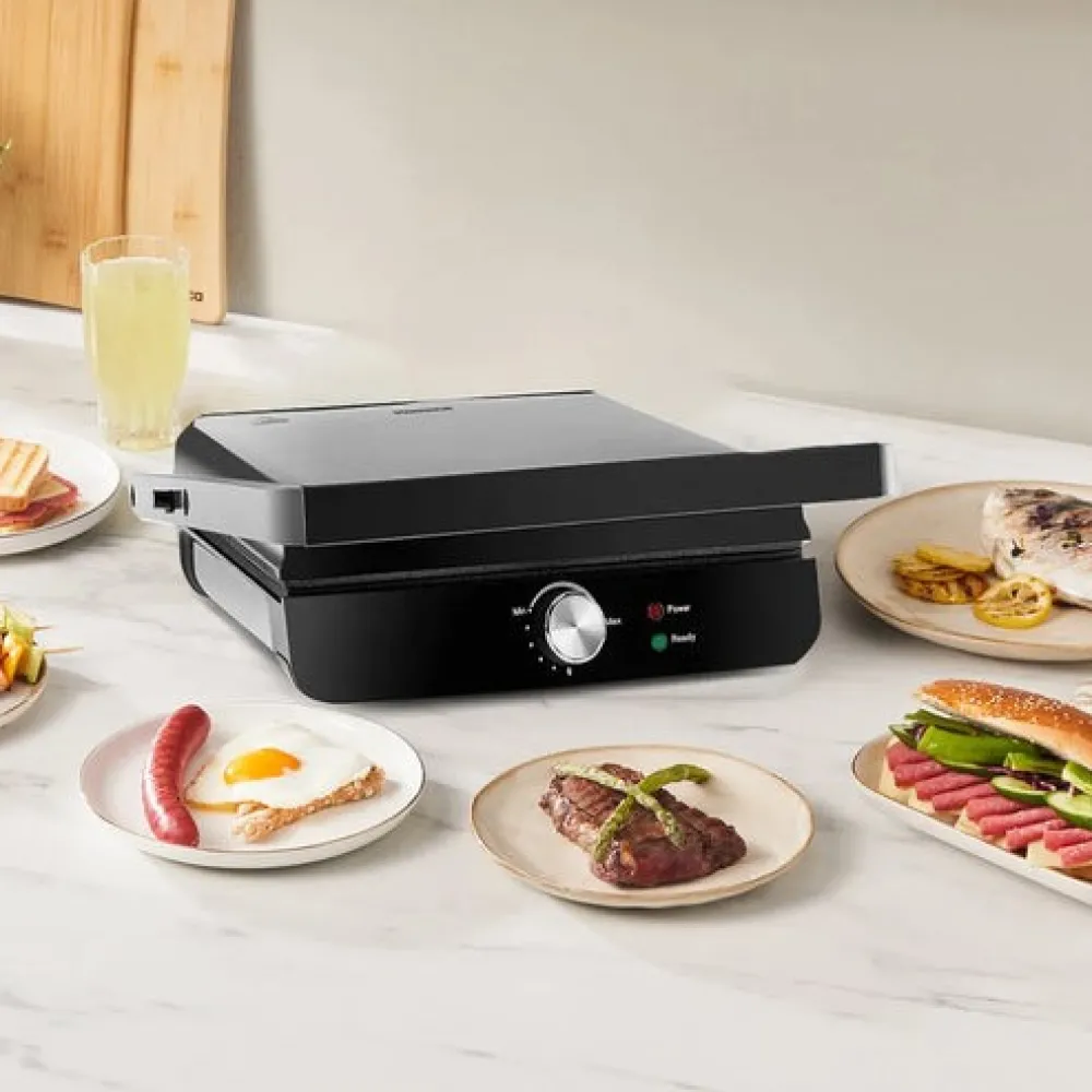 Karaca Toastmaster Toaster und Grillmaschine, 2000W Inox Discount