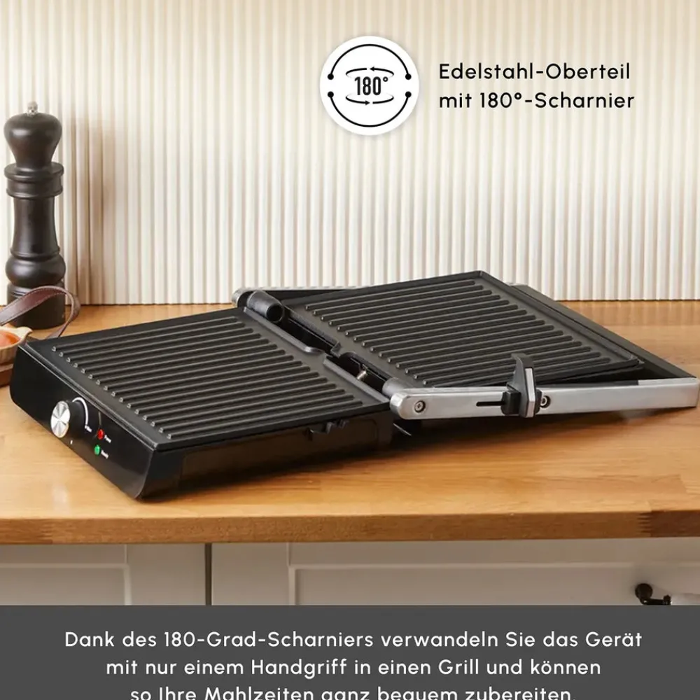 Karaca Toastmaster Toaster und Grillmaschine, 2000W Inox Discount