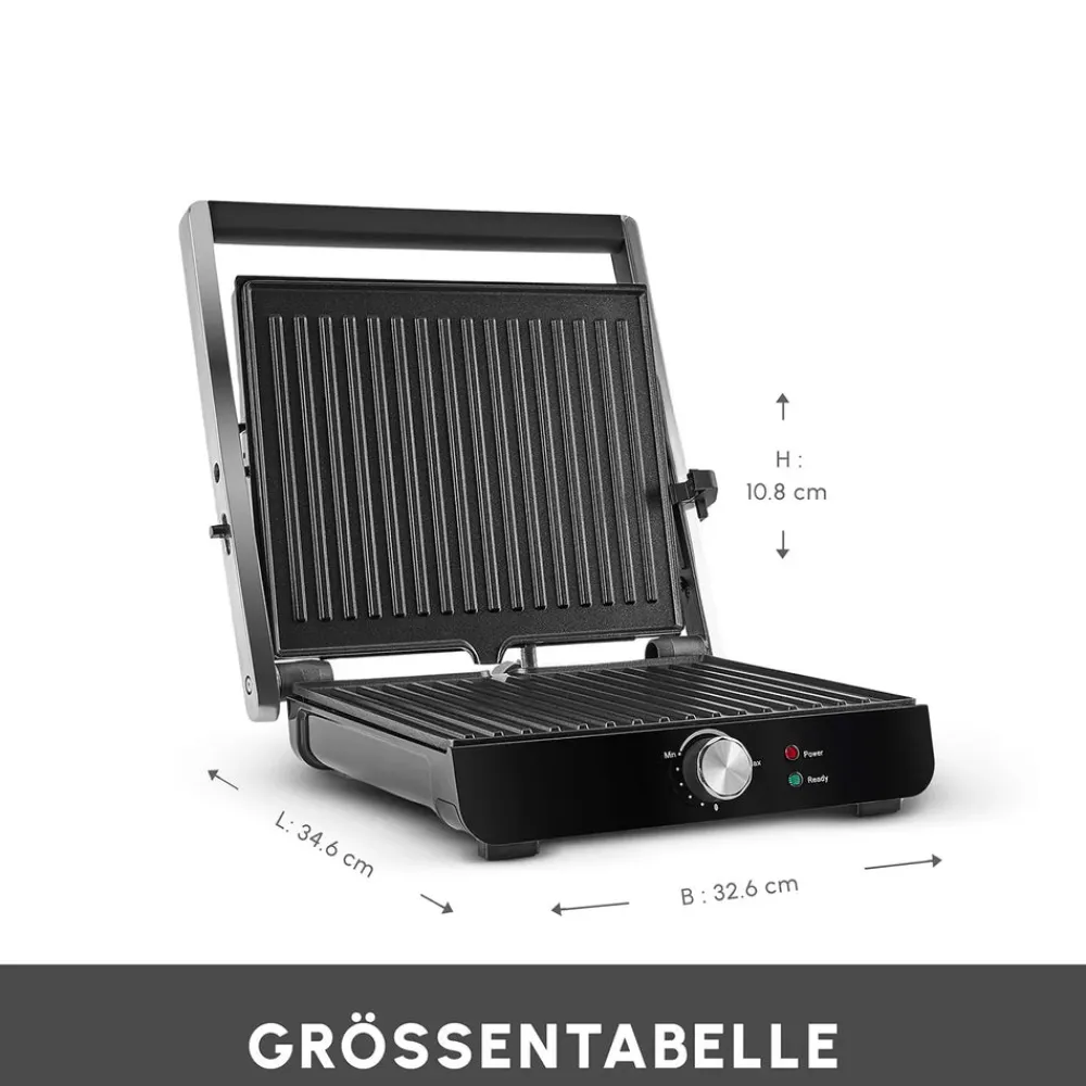 Karaca Toastmaster Toaster und Grillmaschine, 2000W Inox Discount