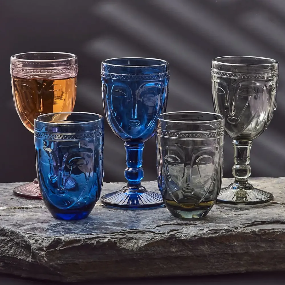 Karaca Visage Glas Blue 260 ml Blau01