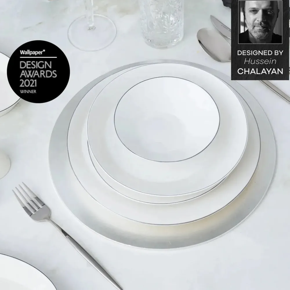 Karaca x Hussein Chalayan Streamline Sun Path 59-Teiliges 12-Personen Geschirrset Platın Clearance