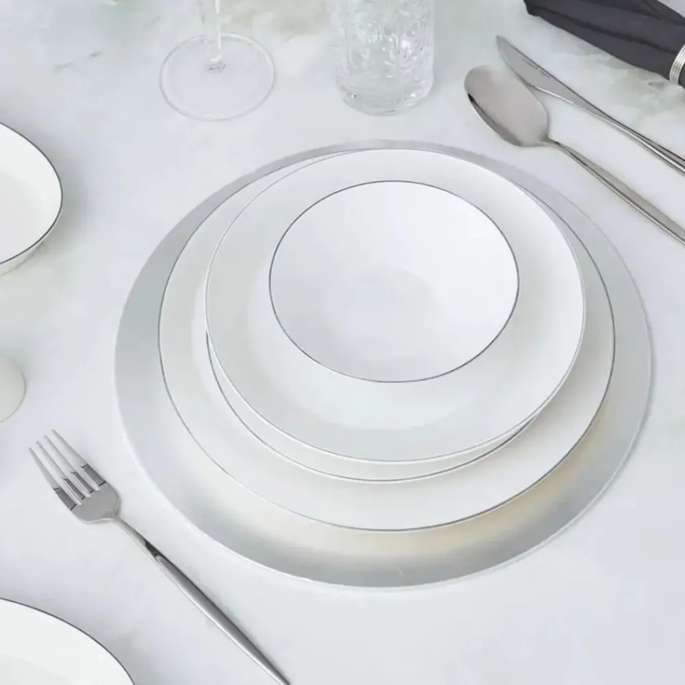 Karaca x Hussein Chalayan Streamline Sun Path 59-Teiliges 12-Personen Geschirrset Platın Clearance