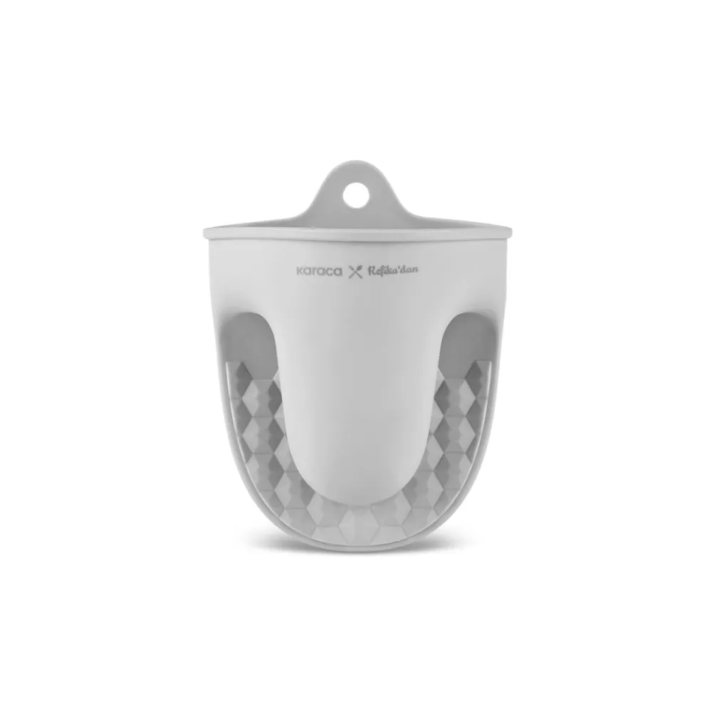 Karaca x Refika Gadgets Silikon-Topflappen Grau02 New