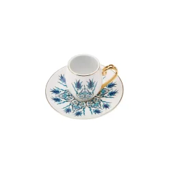 Karaca İznik Kaffeeservice für 6 Personen, 80 ml Blau01 Discount