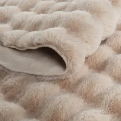 Karaca Kaschmir Teppich Cosy Premium Bubble Beige Oval, 100x150 cm Beıge01