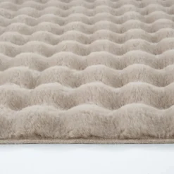 Karaca Kaschmir Teppich Cosy Premium Bubble Beige Oval, 100x150 cm Beıge01