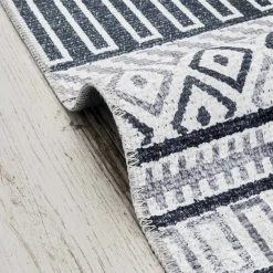 Karaca Kasmir Hali Dekorative Kunst Trend Hitit Teppich 160x230 cm Grau02 Online