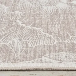 Karaca Kasmir Hali Dekorative Kunst Trend Kamelie Doppelseitiger Teppich 80x150 cm Beıge01 Outlet
