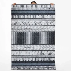 Karaca Kasmir Hali Dekorative Kunst Trend Hitit Teppich 120x180 cm Grau02 Best