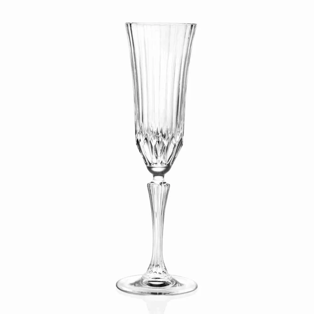 Karaca RCR Adagio 6-teiliges Flöten-Glas-Set 180 ml Klar Best