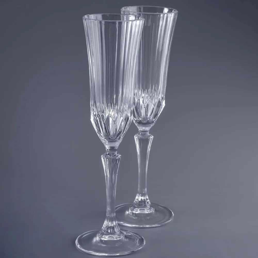 Karaca RCR Adagio 6-teiliges Flöten-Glas-Set 180 ml Klar Best