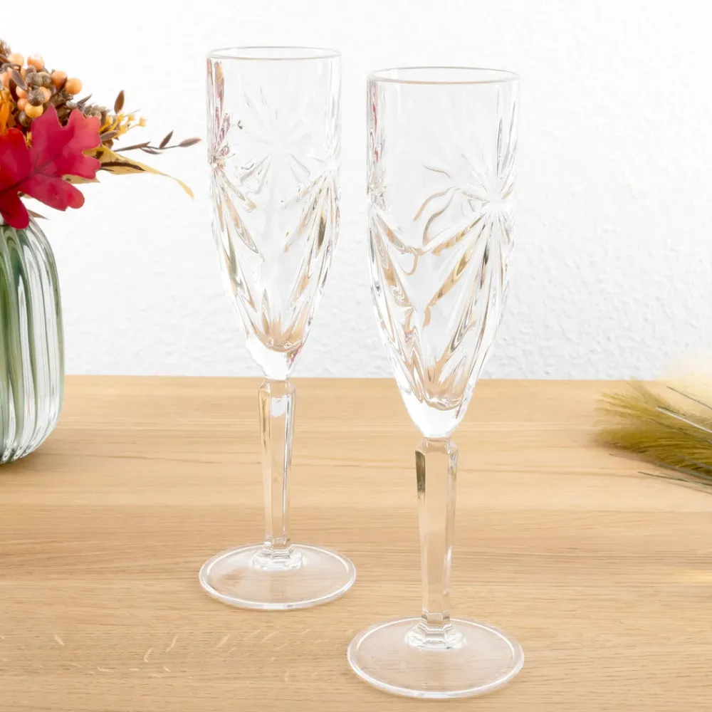 Karaca Rcr Oasis Champagnerglas 160 ml Farblös Sale