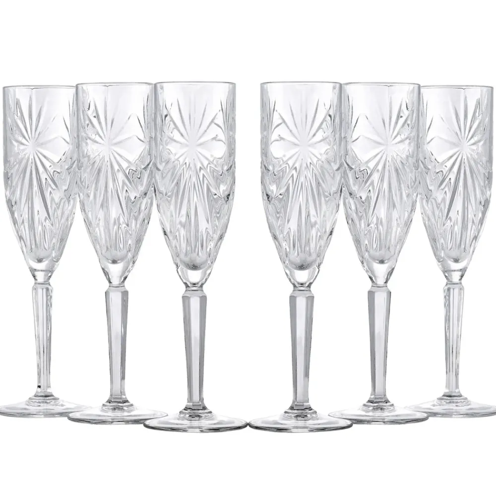 Karaca Rcr Oasis Champagnerglas 160 ml Farblös Sale