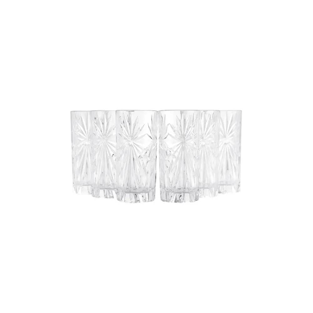 Karaca Rcr Oasis Soft Drink Glas, 6 teilig, 360 ml Weıß01 New