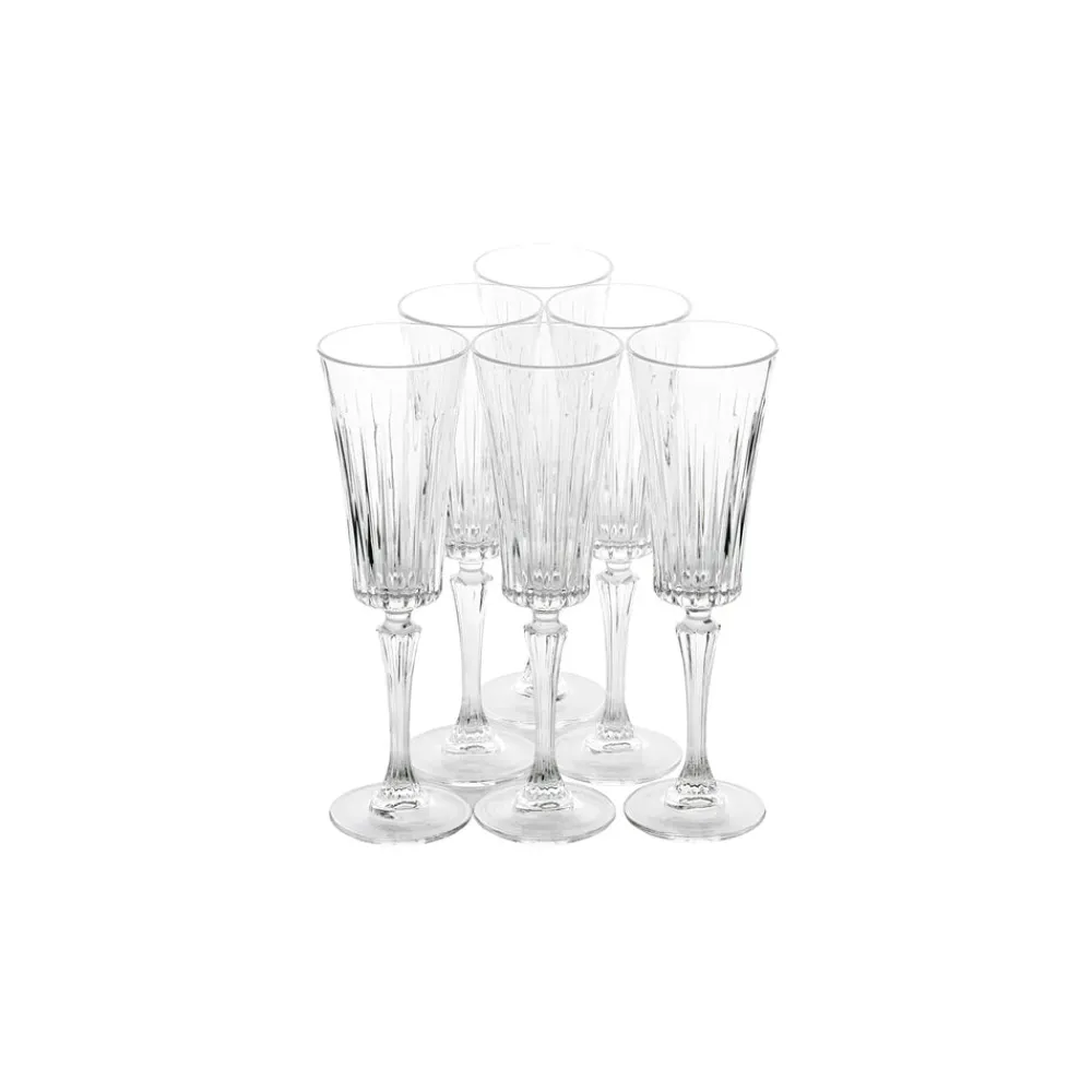 Karaca Rcr Timeless 6 Stück Champagnerglasset 210 ml Weıß01 Sale