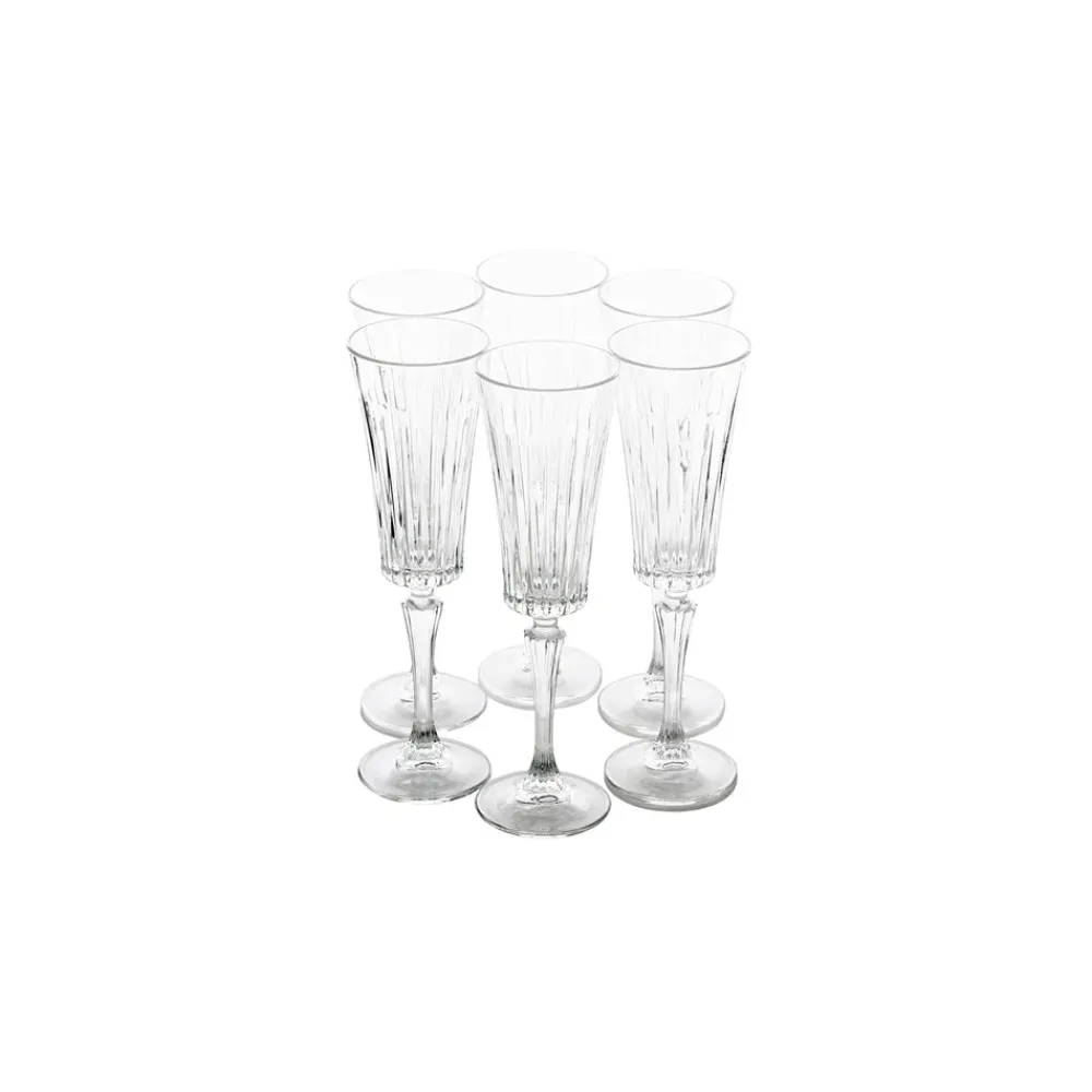 Karaca Rcr Timeless 6 Stück Champagnerglasset 210 ml Weıß01 Sale